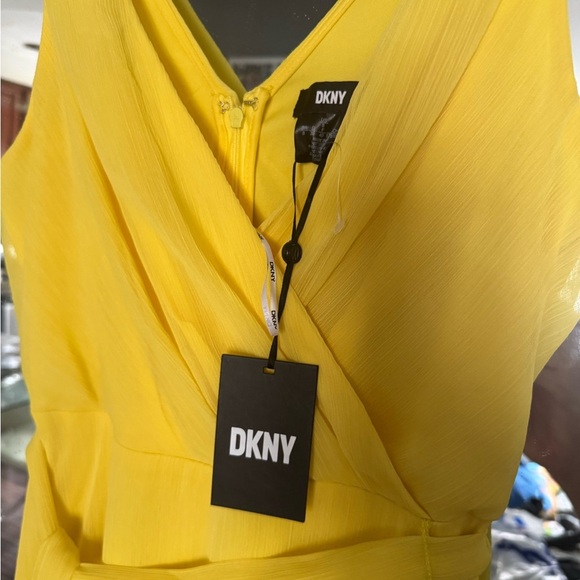 DKNY Yellow Women's Dress - Picture 3 of 6
